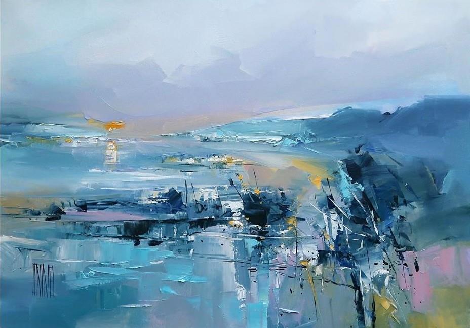 Hervé Lenouvel  'The View Across' - Framed Original Artwork