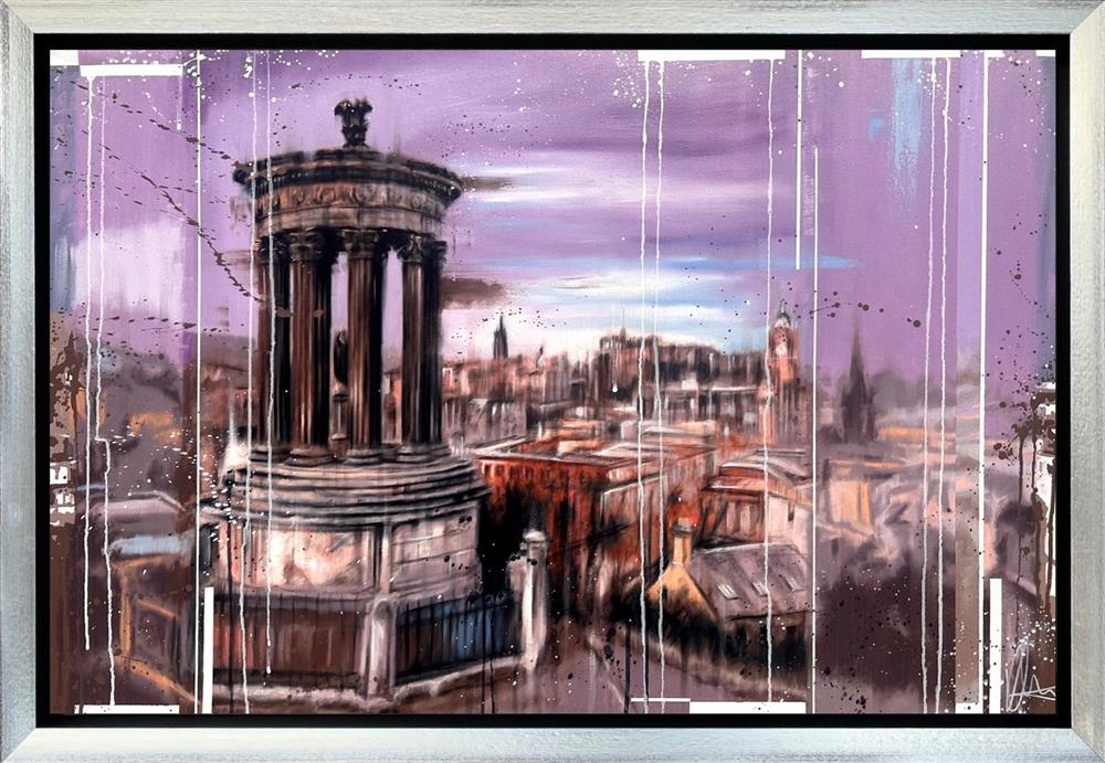 Kris Hardy - 'The View Over Edinburgh' - Framed Original Artwork