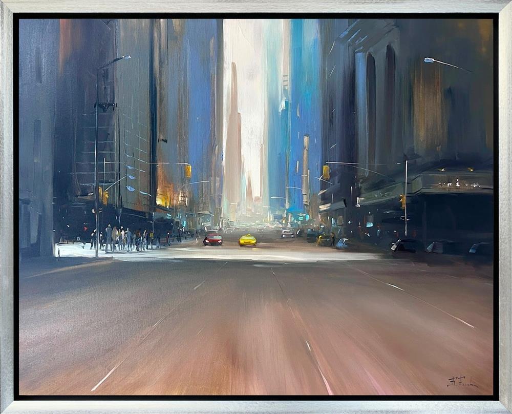 Bozhena Fuchs- 'The Walking City' - Framed Original Artwork