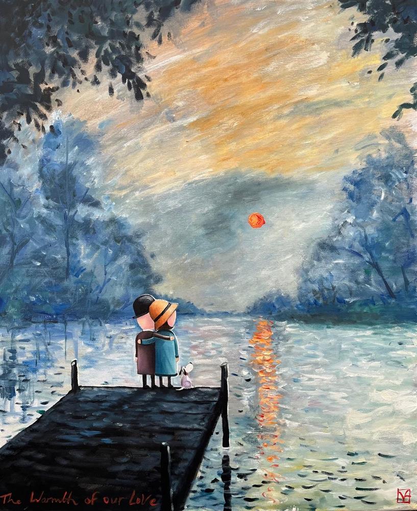 Michael Abrams - 'The Warmth Of Love' - Framed Original Art