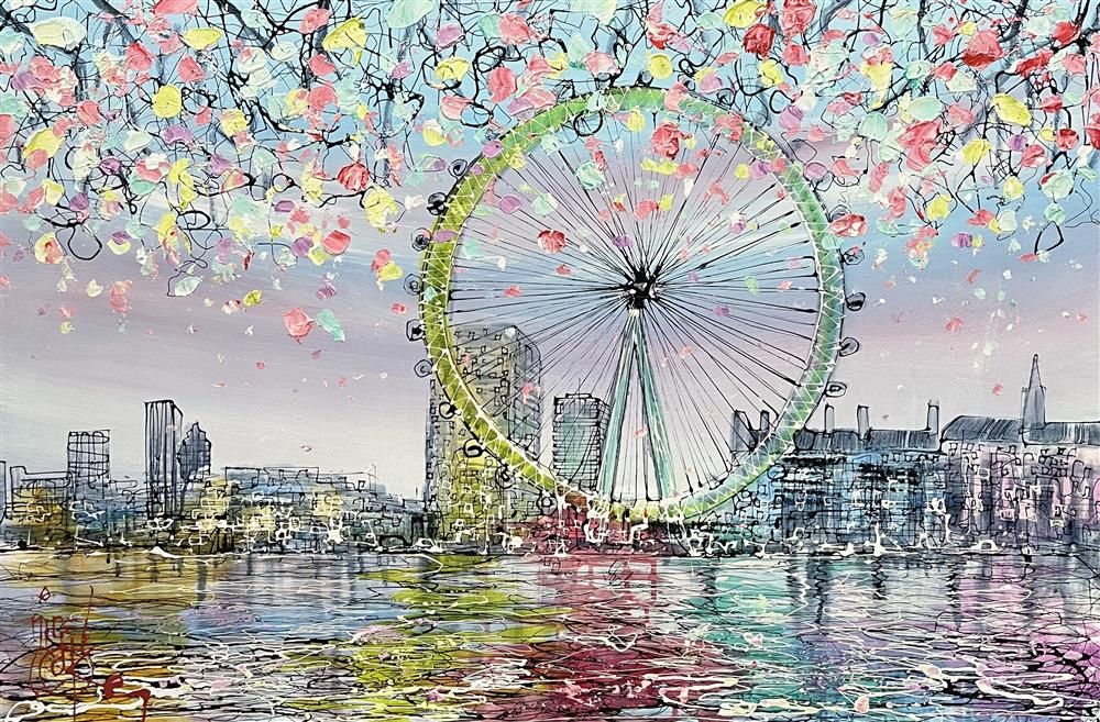 Nigel Cooke - 'The Wheel' - Framed Original Artwork