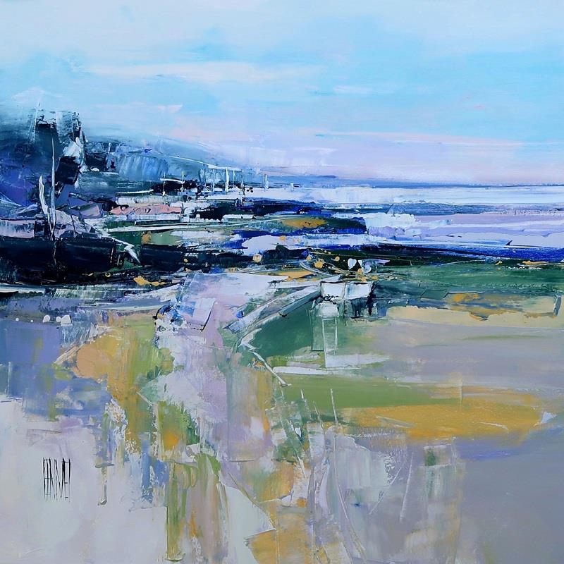 Hervé Lenouvel  'The Whitness Of The Coastline' - Framed Original Artwork