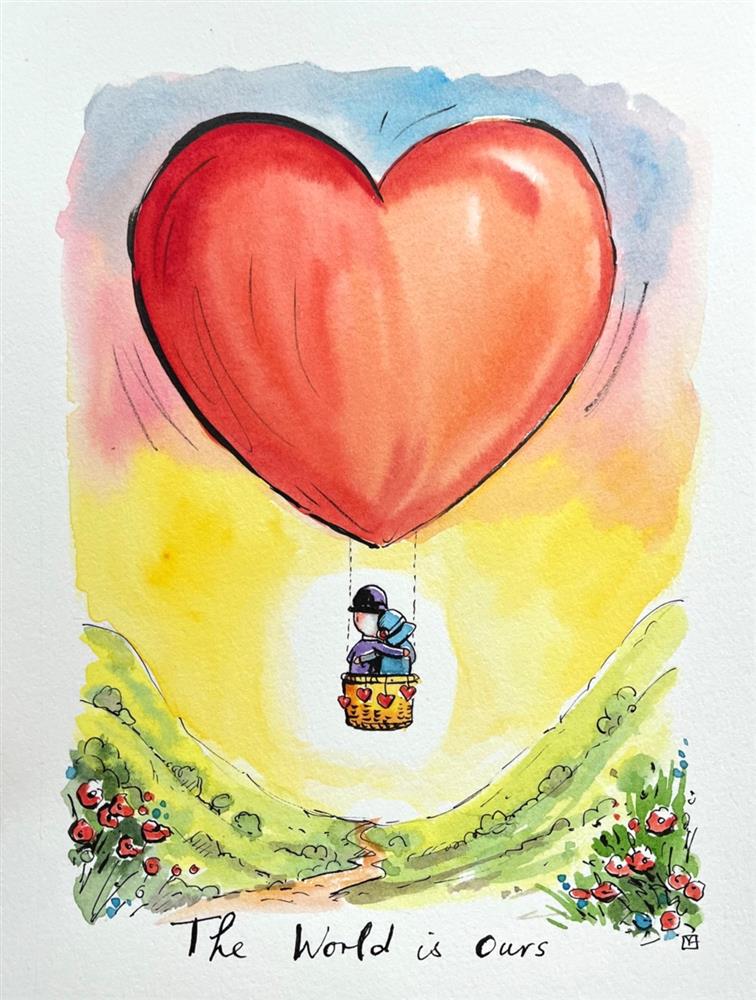 Michael Abrams - 'The World Is Ours' - Sketch - Framed Original Artwork