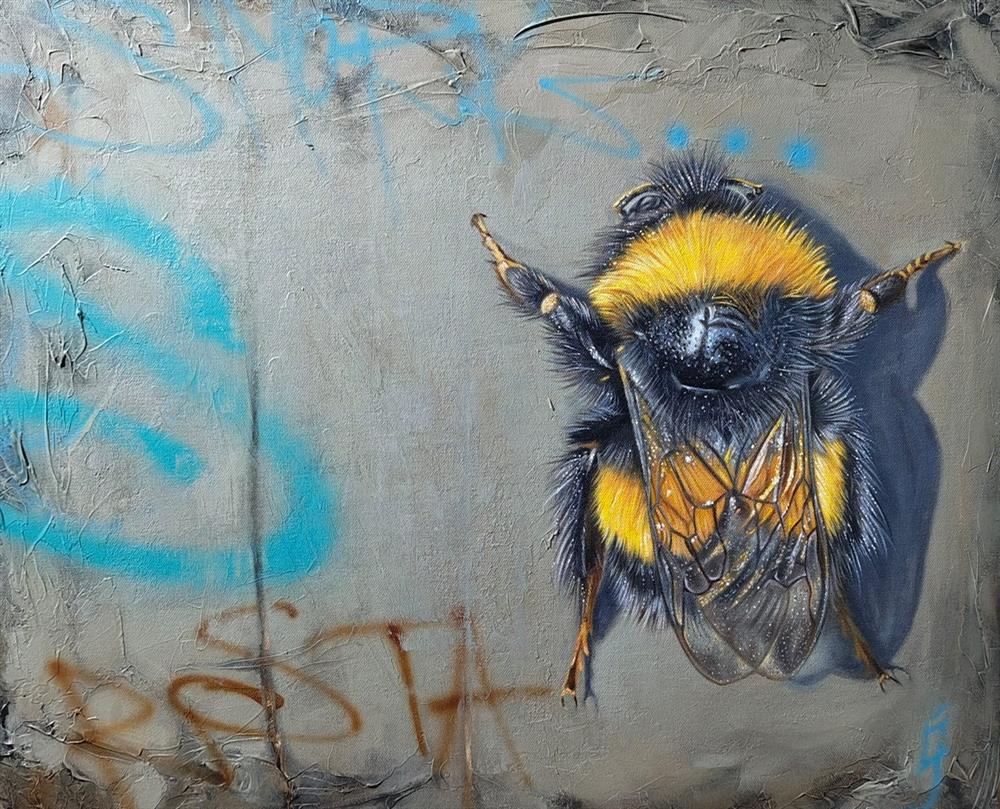 Owain George - 'The Writings On The Wall' - Framed Original Art