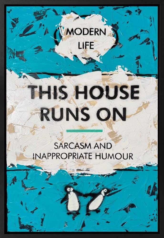 Hue Folk - 'This House Runs On' - Framed Original Artwork