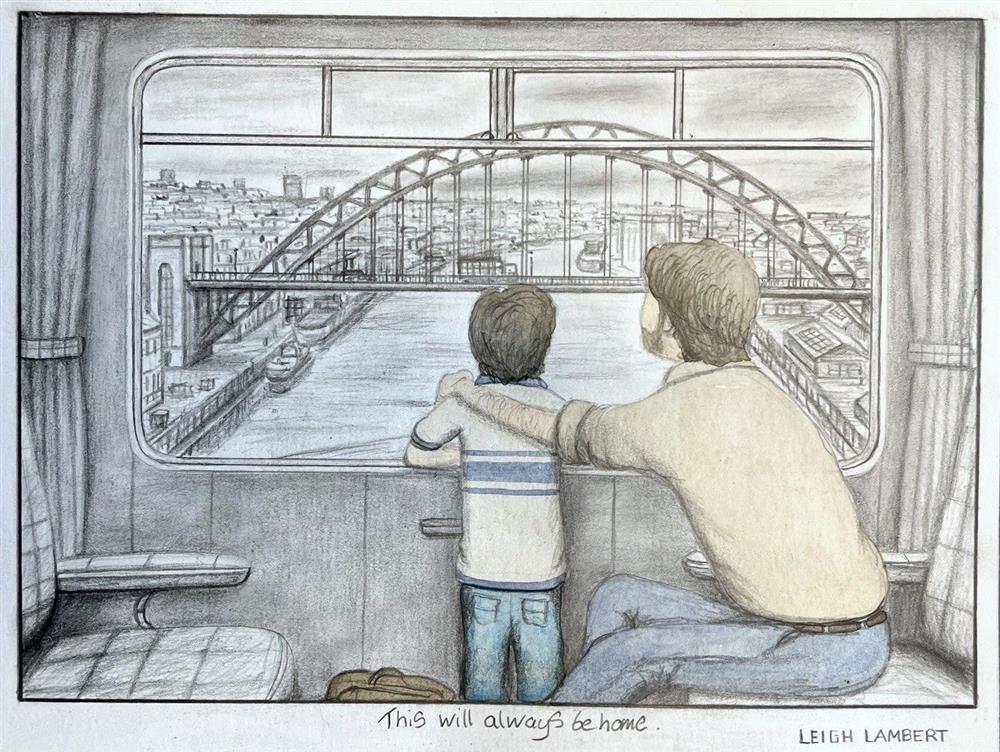 Leigh Lambert - 'This Will Always Be Home- Sketch'  - Framed Original Sketch