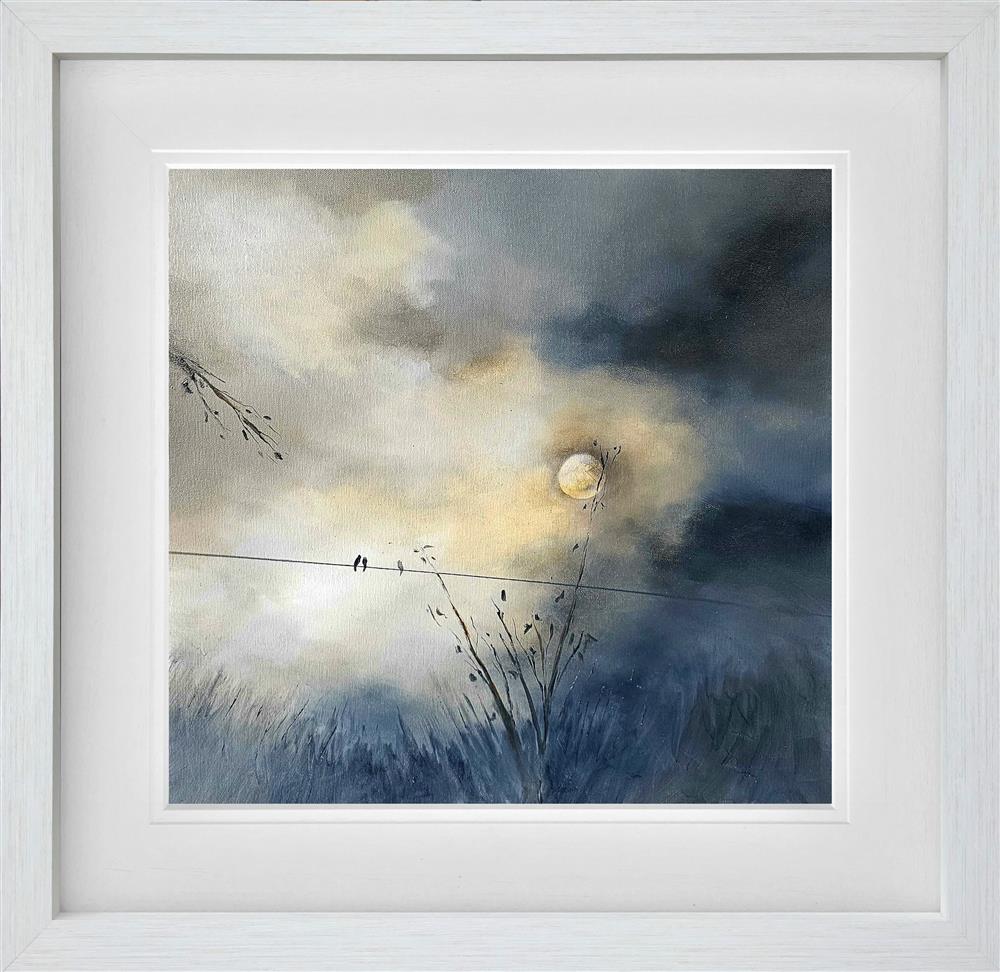 Alison Johnson - 'Three Hearts On A Wire' - Framed Original Artwork