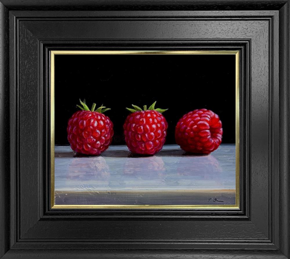 Tony Owens - 'Three Raspberries' - Framed Original Artwork