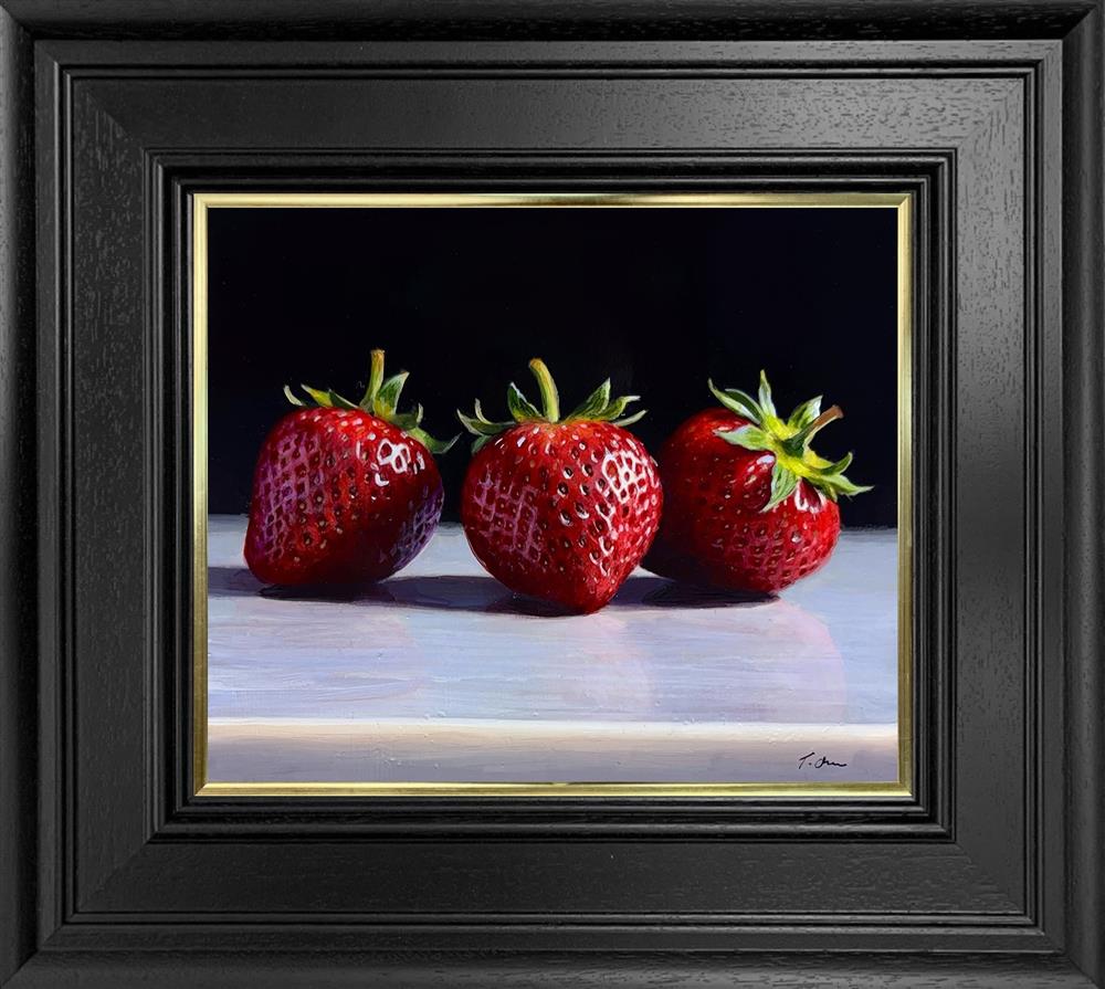 Tony Owens - 'Three Strawberries' - Framed Original Artwork