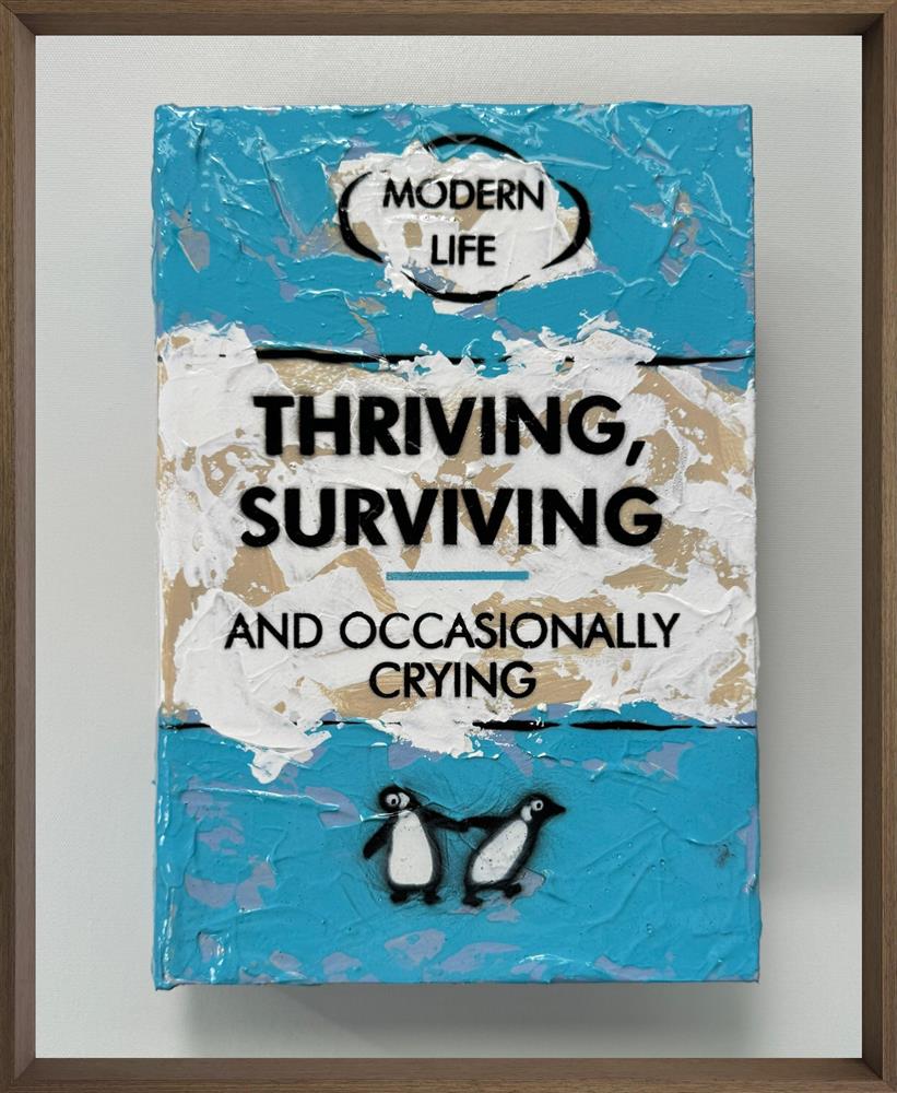 Hue Folk - 'Thriving, Surviving'  - Storybook'' - Framed Original Art