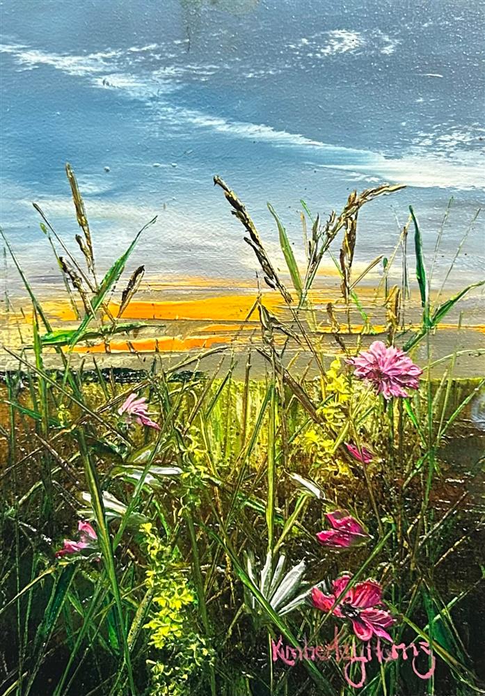 Kimberley Harris - 'Through Petals And Sky' - Framed Original Artwork