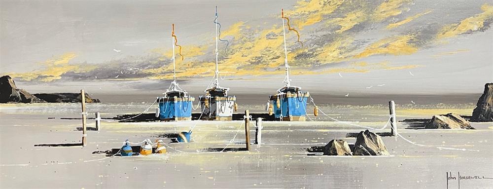 John Horsewell - 'Tide's Embrace' - Framed Original Artwork