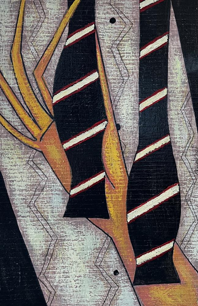 Andrei Protsouk - 'Tie The Bow' - Framed Original Art