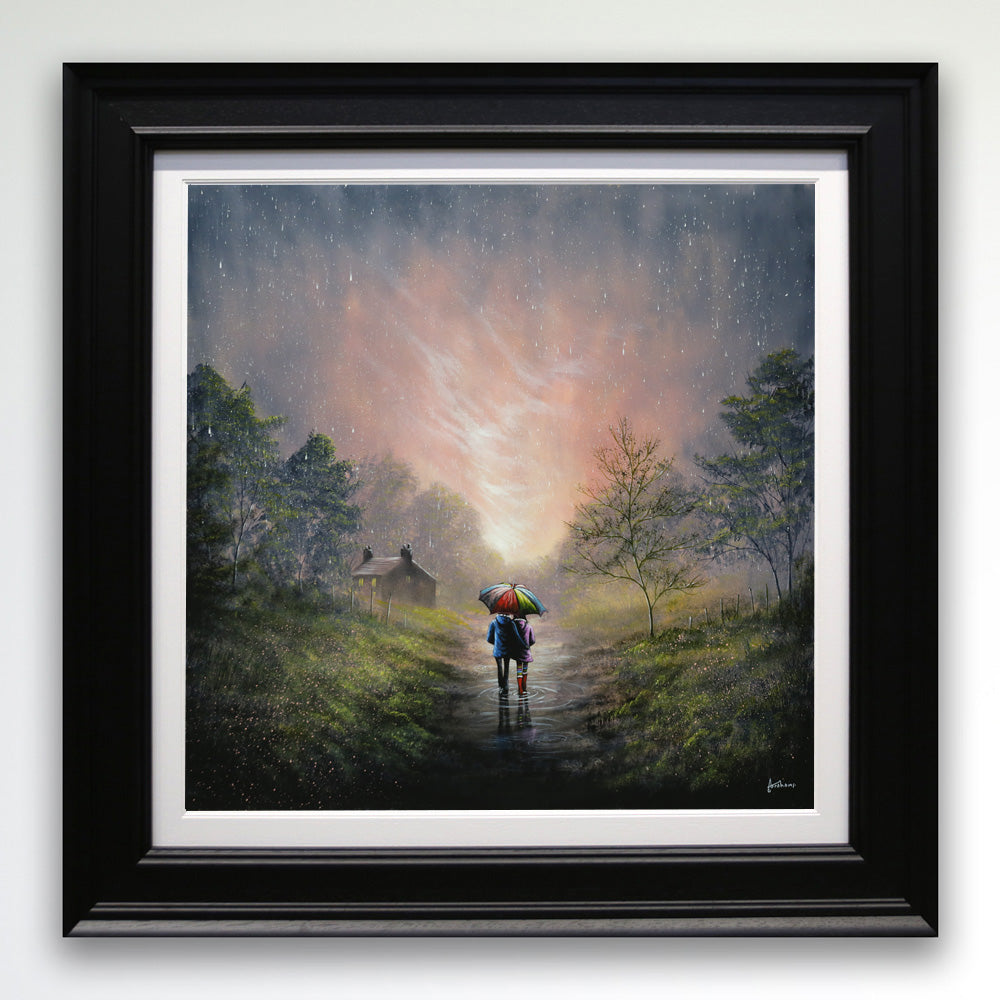 Danny Abrahams - 'Time To Shelter From The Storm’  - Framed Original Art