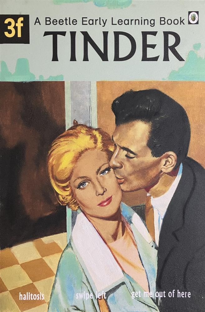 Linda Charles - 'Tinder' - The Beetle Early Learning Book - Framed Original Artwork