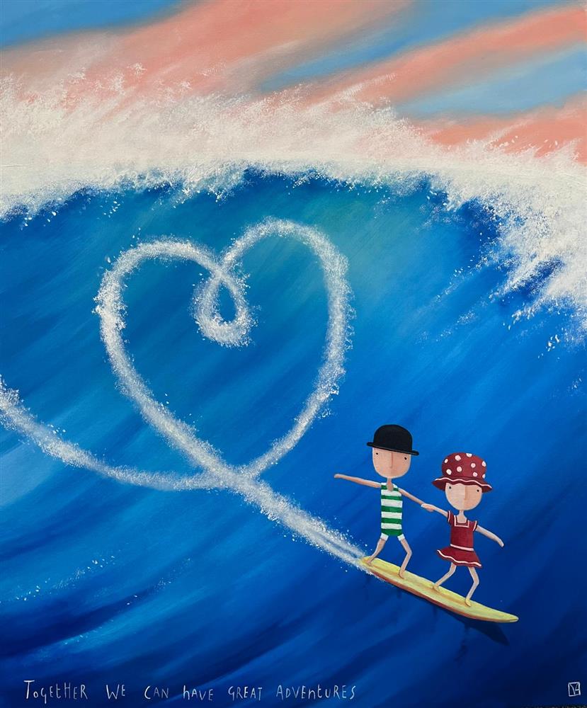 Michael Abrams - 'Together We Can Have Great Adventures' - Framed Original Art