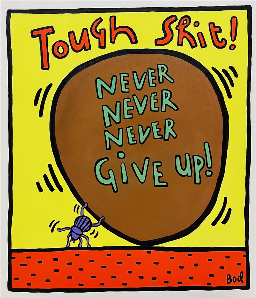 Michael Abrams - 'Tough Sh*t - Bod Series' - Framed Original Artwork