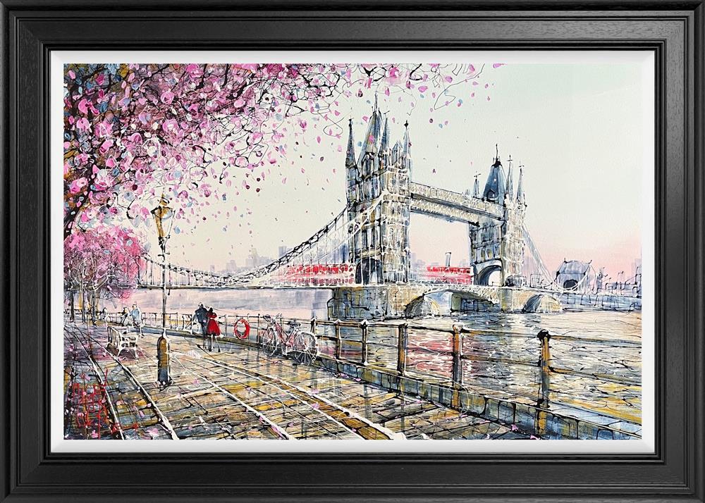 Nigel Cooke - 'Towers Under Blossom'  - Framed Original Artwork