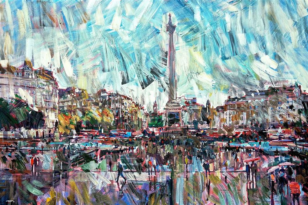 Colin Brown - 'Trafalgar Showers' - Framed Original Art