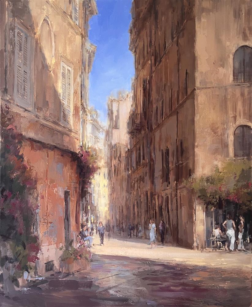Tony Hinchliffe - 'Trastevere, Rome' - Framed Original Artwork