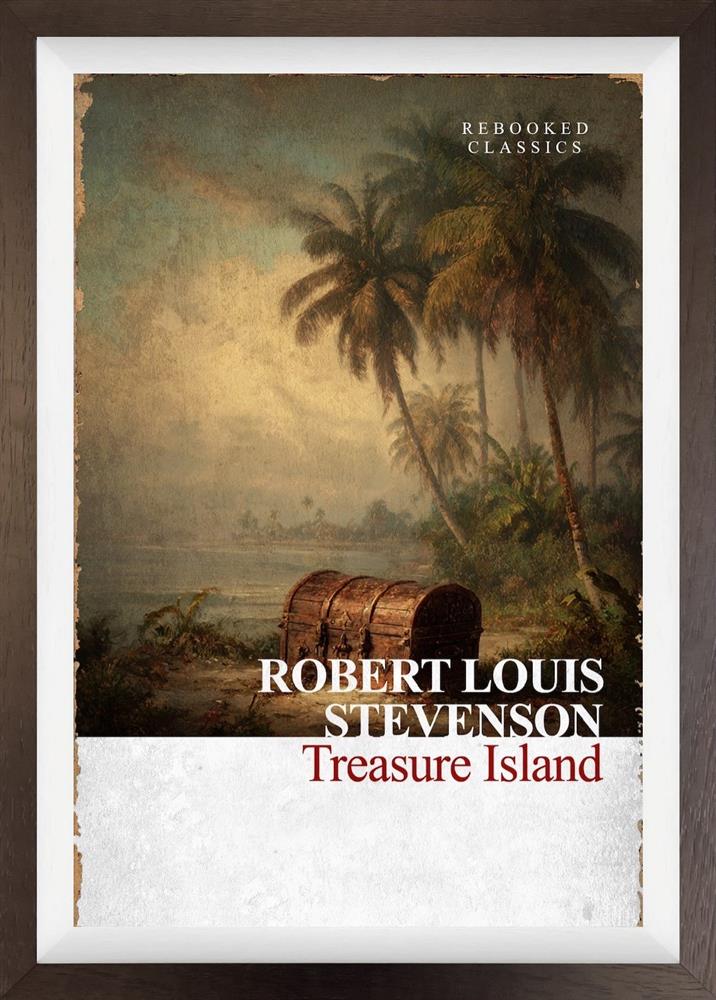 Linda Charles - 'Treasure Island - Rebooked ' - Framed Original Artwork