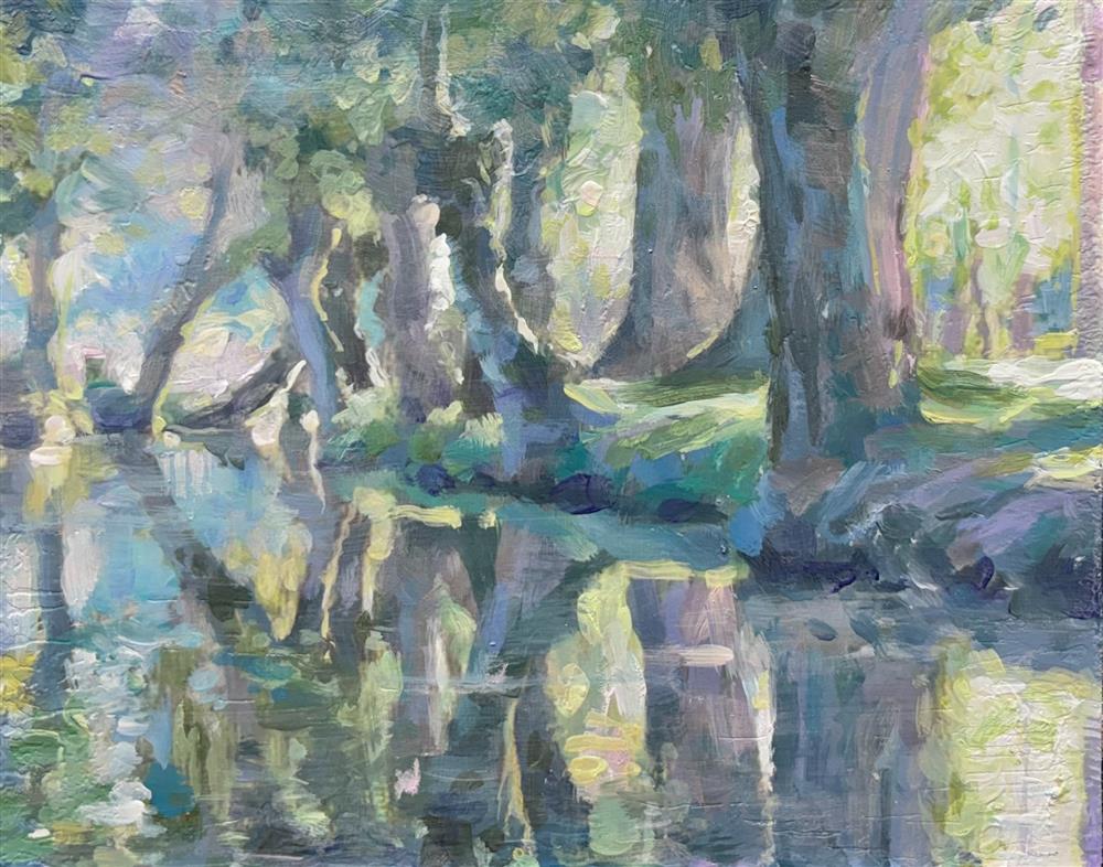 Rachele Dryden-Smith - 'Tree Rivers' - Framed Original Artwork