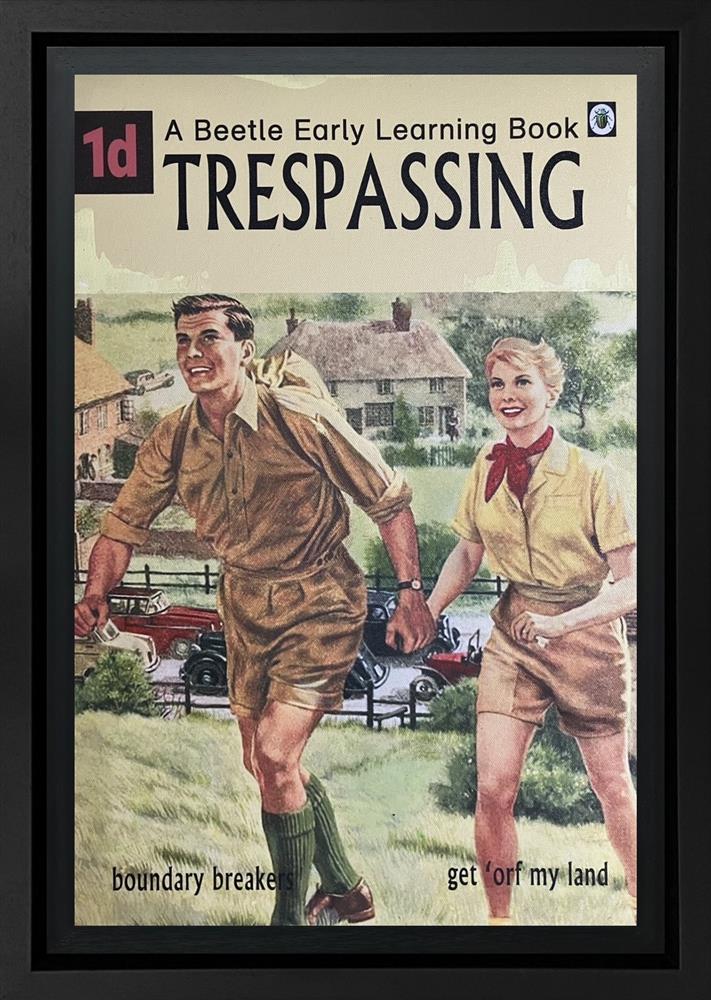 Linda Charles - 'Trespassing' - The Beetle Early Learning Book - Framed Original Artwork