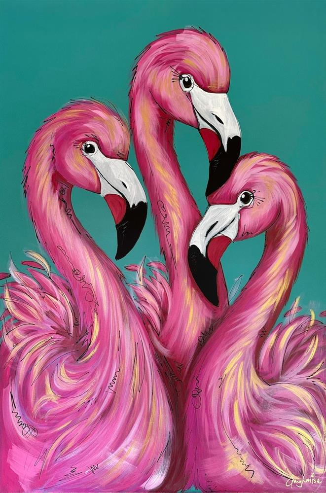 Amy Louise - 'Tropical Trio' - Framed Original Art