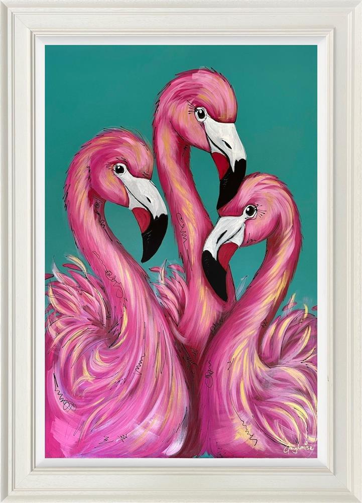 Amy Louise - 'Tropical Trio' - Framed Original Art
