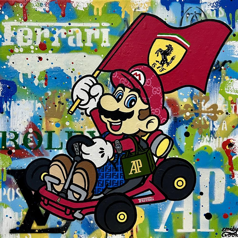 Emily Crook - 'True Luxury Is Hearing The Engine Purr' - Framed Original Artwork