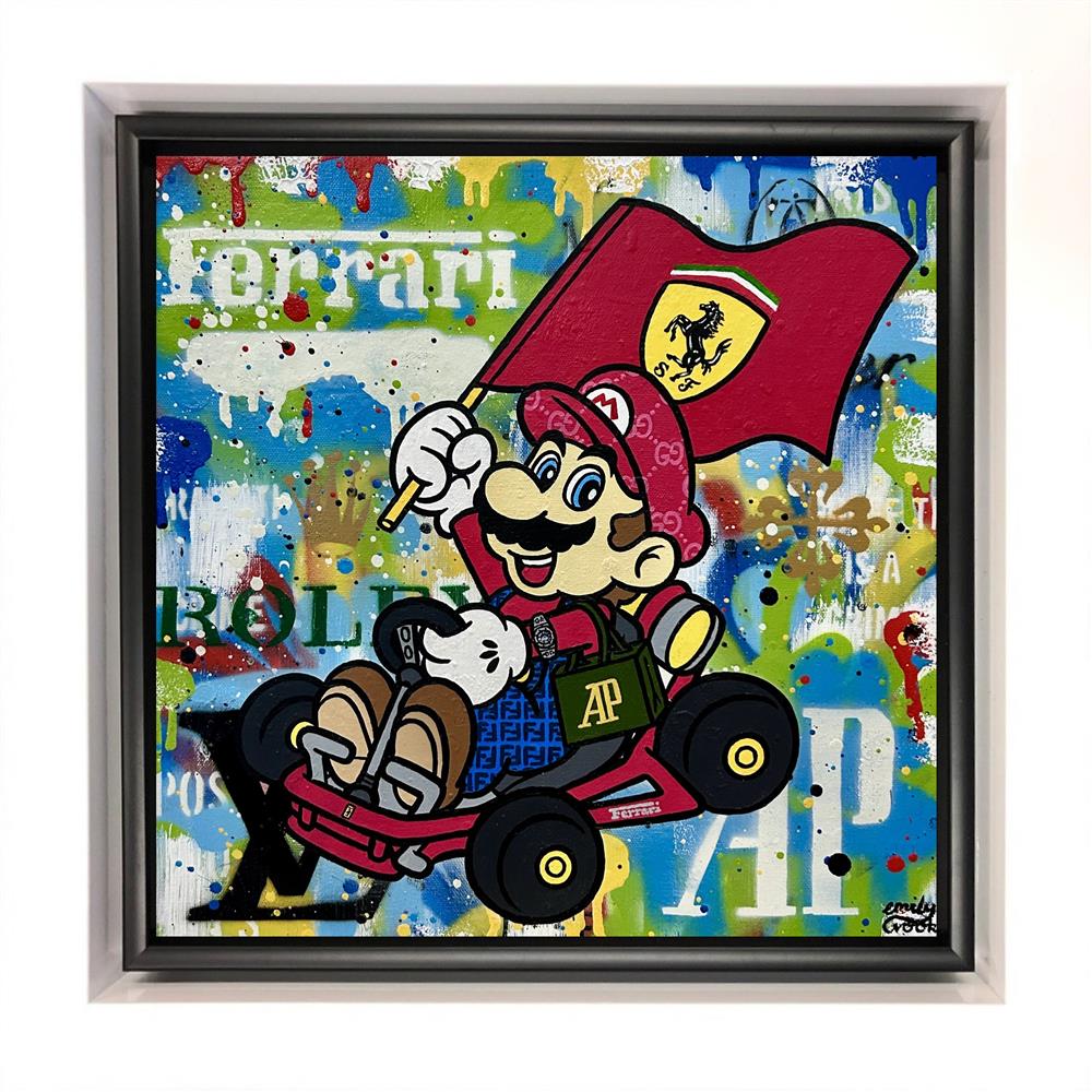 Emily Crook - 'True Luxury Is Hearing The Engine Purr' - Framed Original Artwork