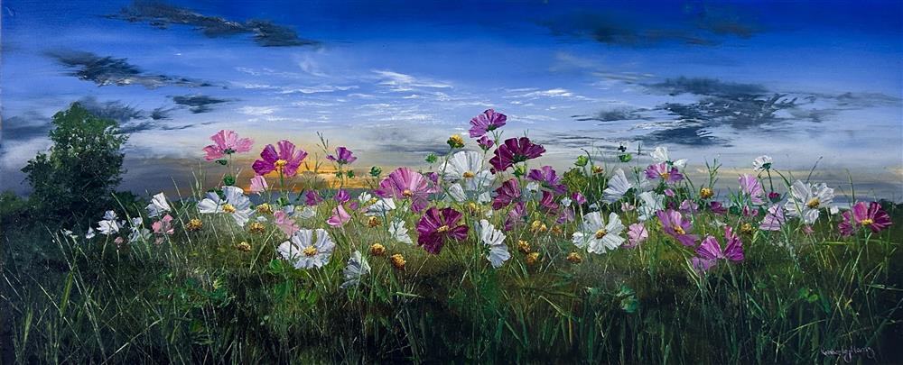 Kimberley Harris - 'Twilight Blooms' - Framed Original Artwork