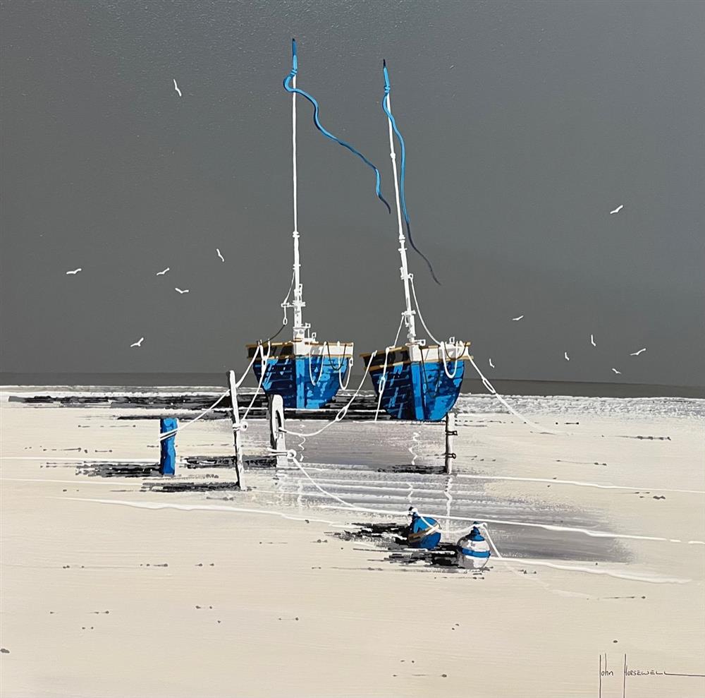 John Horsewell - 'Twins Together' - Framed Original Artwork