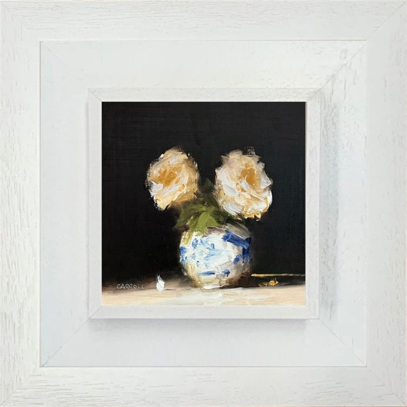 Neil Carroll -  'Two Roses' - Framed Original Painting