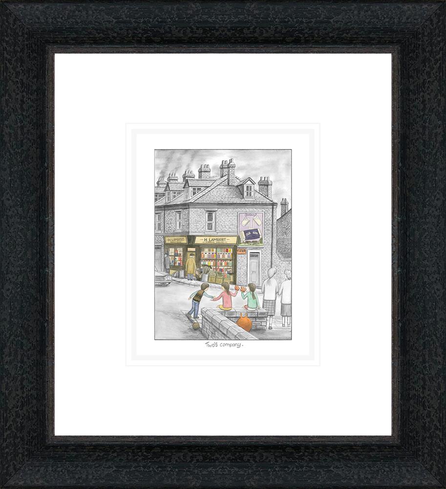 Leigh Lambert - 'Two's Company - Sketch' - Framed Limited Edition
