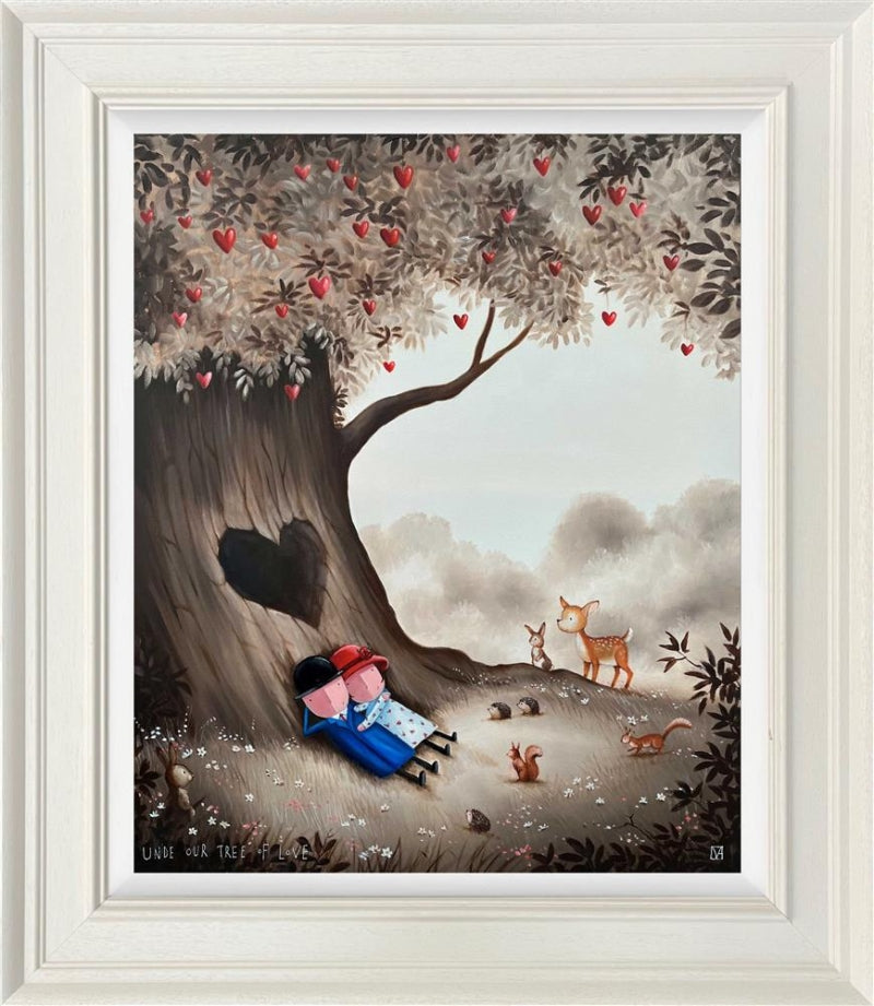 Michael Abrams - 'Under The Love Tree' - Framed Original Art