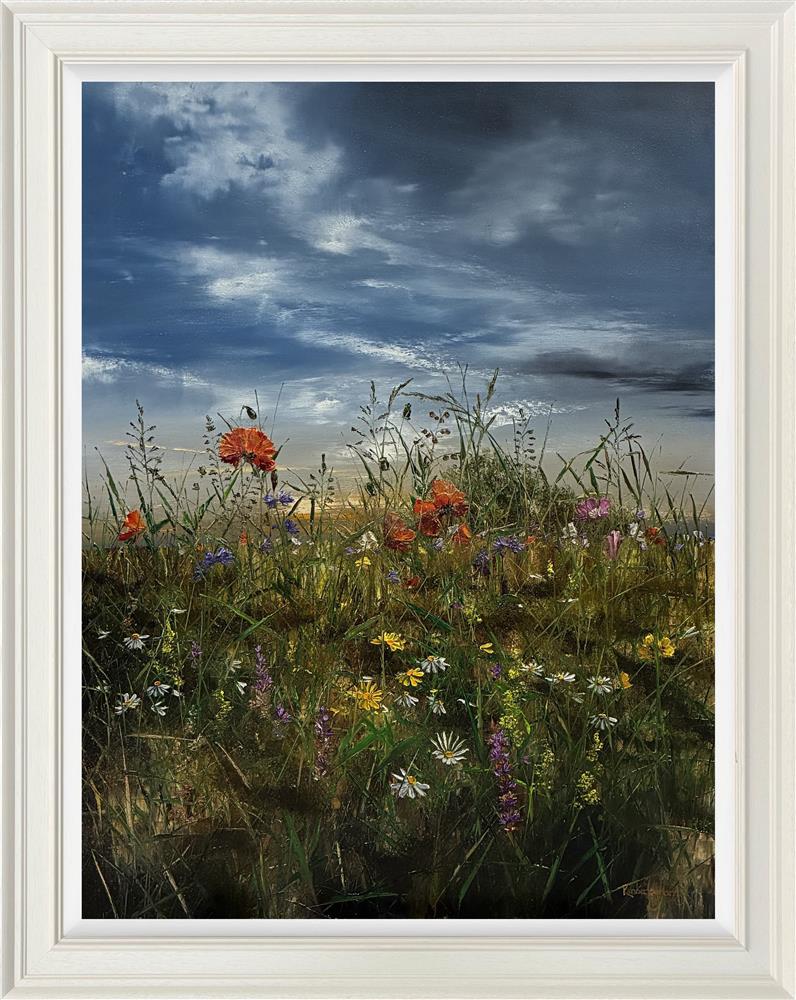 Kimberley Harris - 'Under The Blue, The Meadow Rises' - Framed Original Artwork