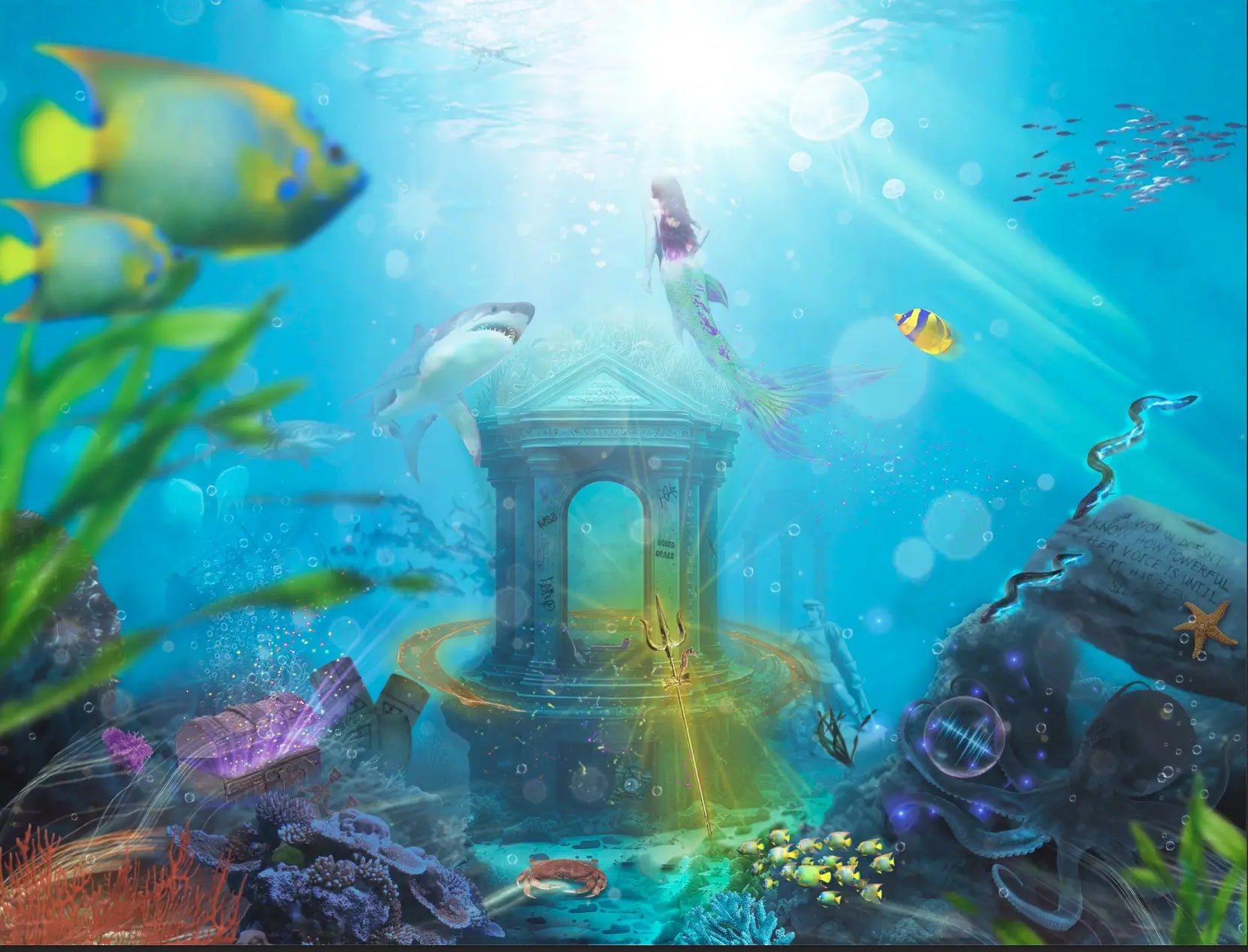 Neil Pengelly - 'Under The Sea (The Little Mermaid)' - Framed Limited Edition Print