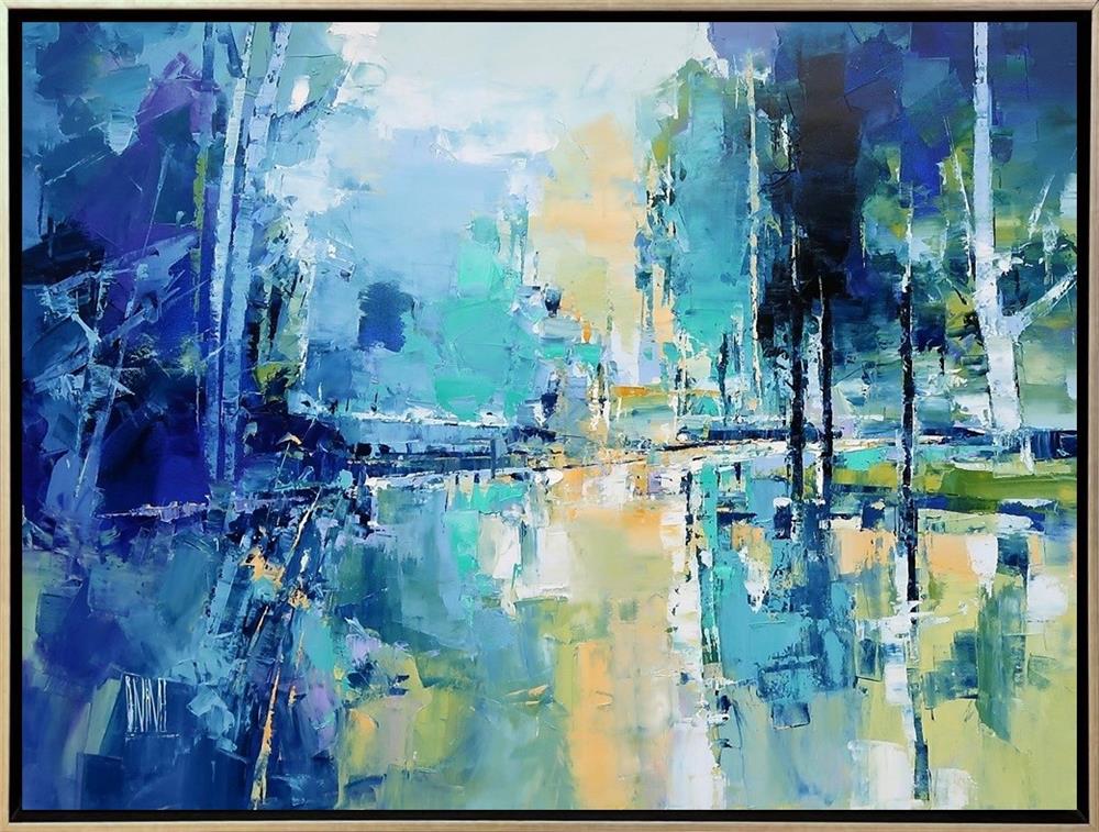 Hervé Lenouvel  'Under The Shade Of Trees' - Framed Original Artwork