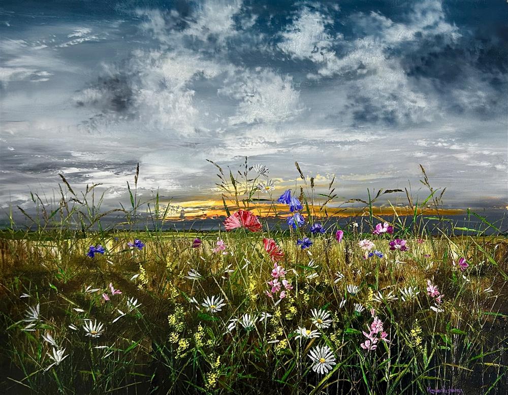 Kimberley Harris - 'Under The Wild Sky' - Framed Original Art