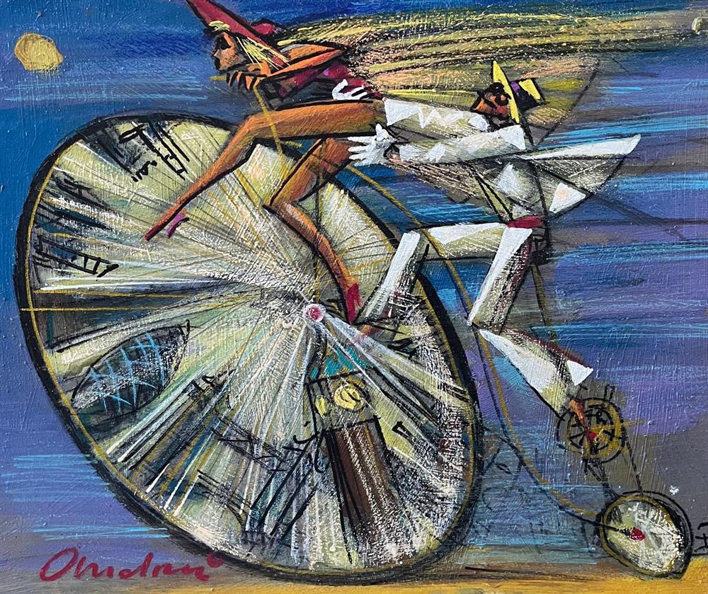 Andrei Protsouk - 'Unicycle' - Framed Original Art
