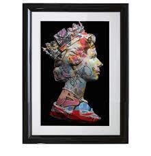 Monica Vincent - 'Long Live Queen-e' - Framed Limited Edition Print
