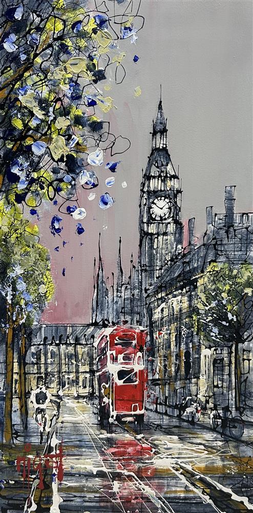 Nigel Cooke - 'Urban Embrace' - Framed Original Artwork