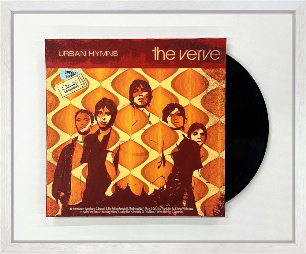 Linda Charles - 'Urban Hymns - Retro Records' - Framed Original Artwork