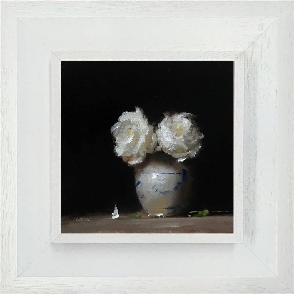 Neil Carroll - 'Vase Of Roses' - Framed Original Artwork