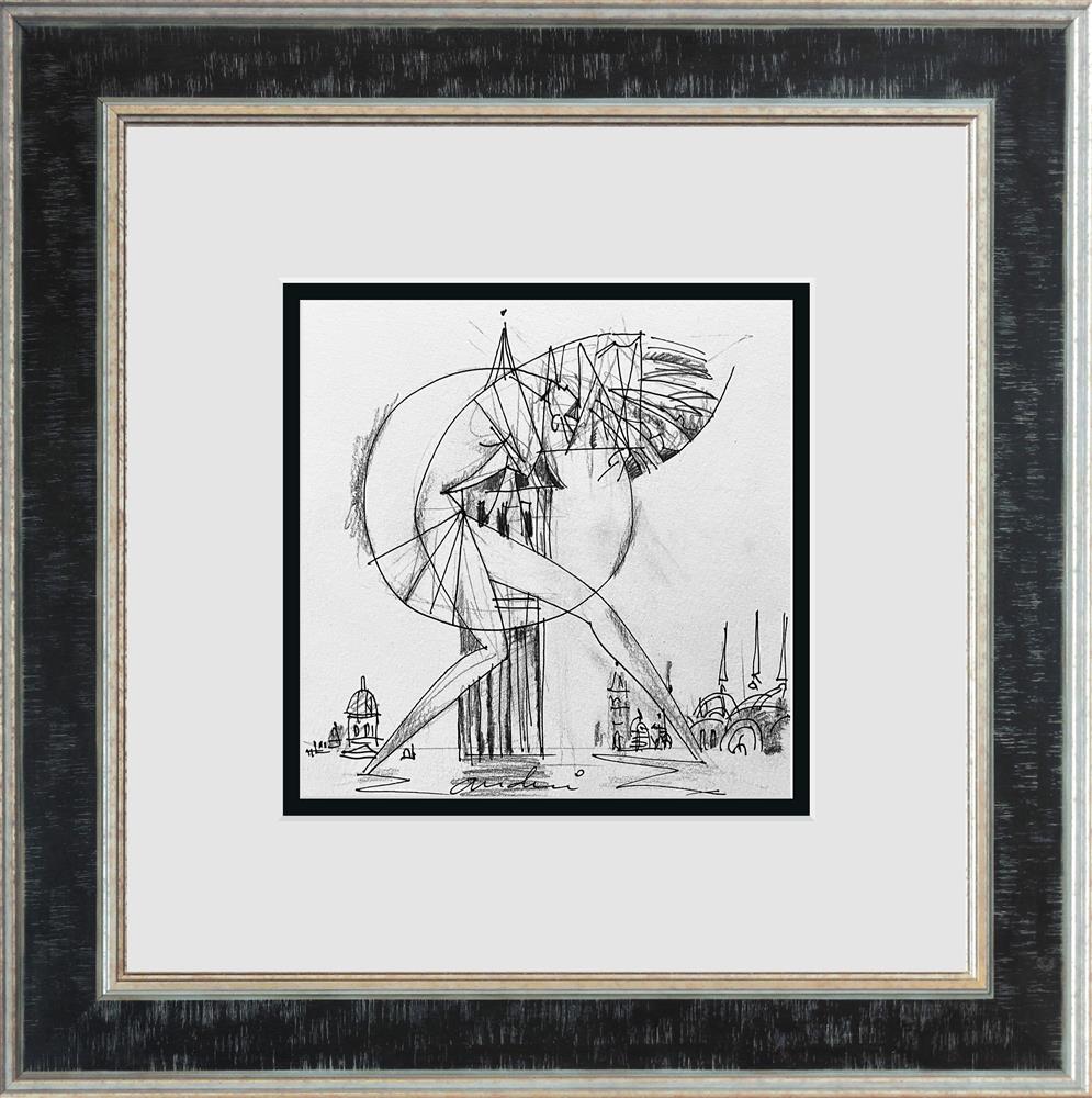 Andrei Protsouk - 'Venice Life Guards- Study' - Framed Original Art