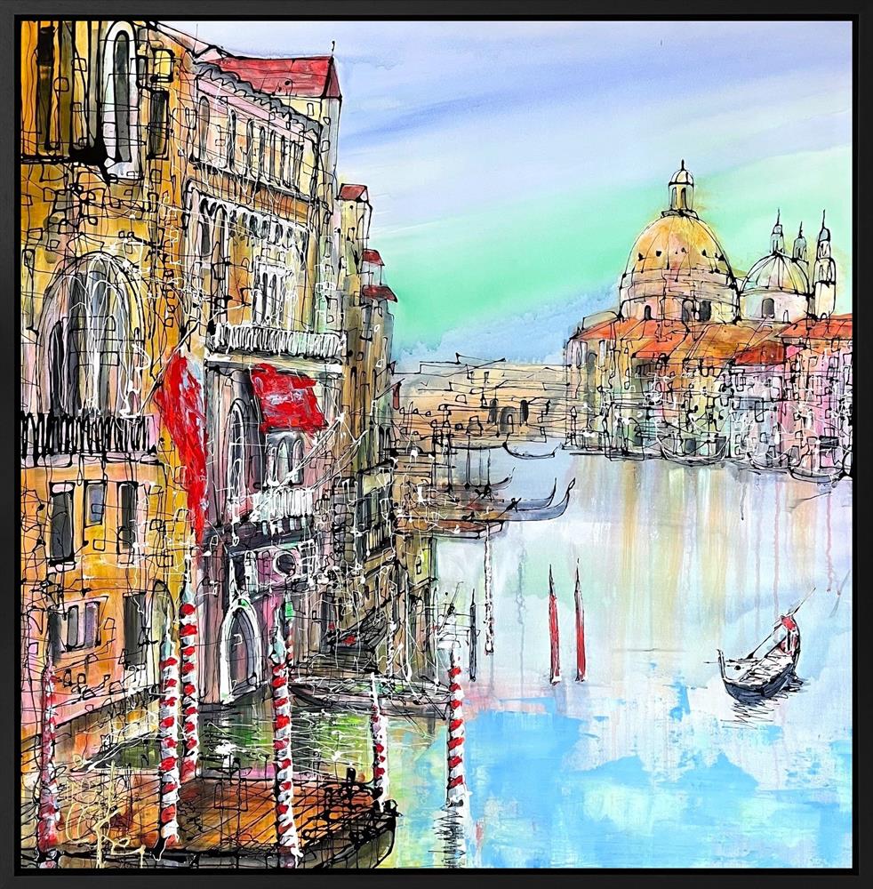 Nigel Cooke - 'Venice Reflections' - Framed Original Artwork