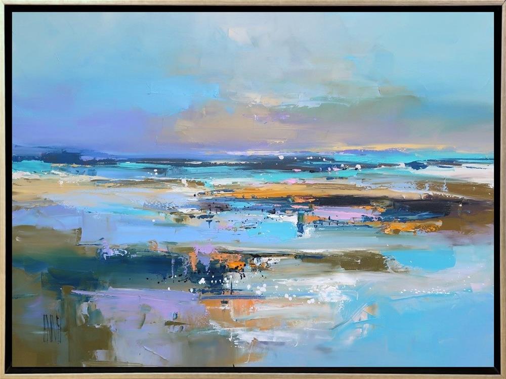 Hervé Lenouvel  'Vibration Marine' - Framed Original Artwork