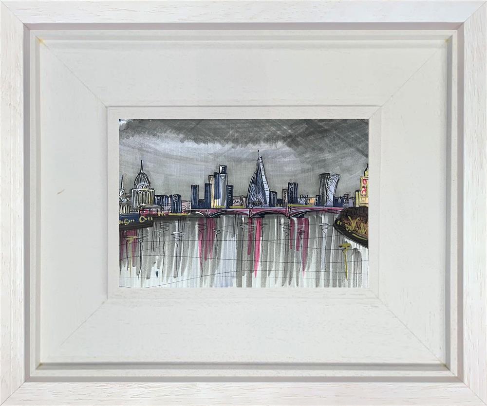 Edward Waite - 'View From The Southbank - Study' - Framed Original Art