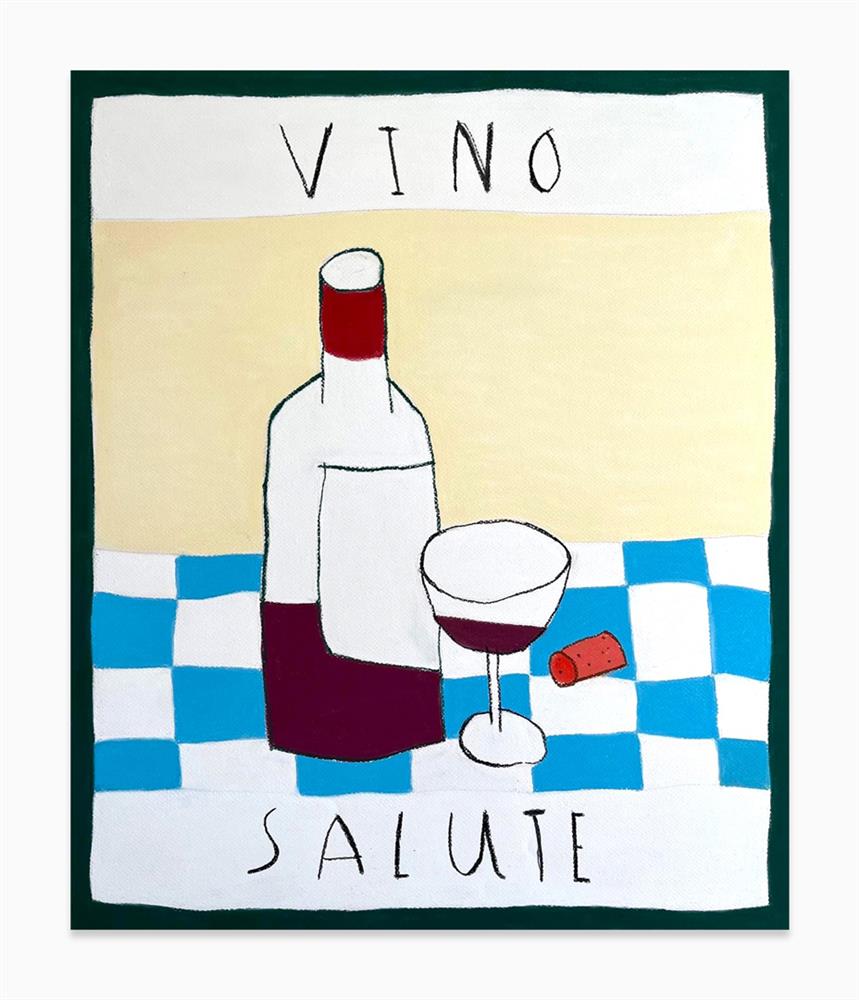 Michael Abrams - 'Vino Salute' - Framed Original Art